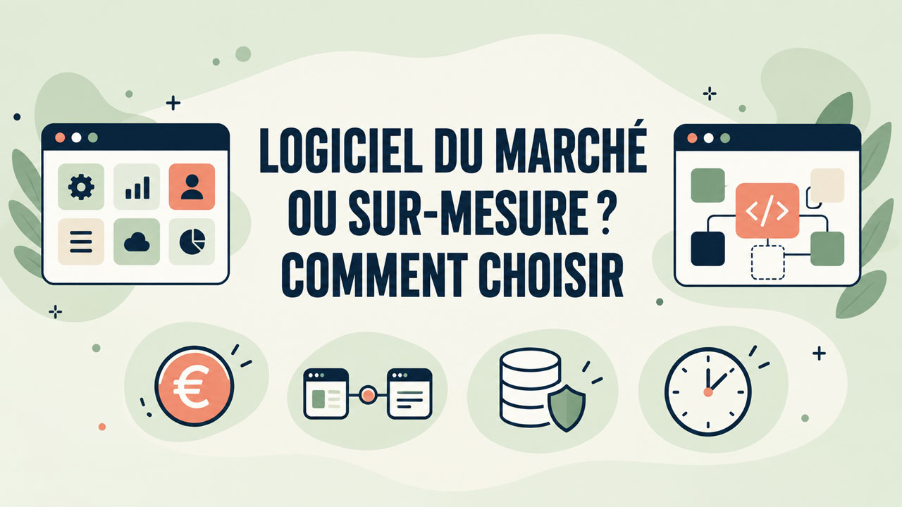 Comparaison entre logiciel du marché et développement sur mesure pour une PME
