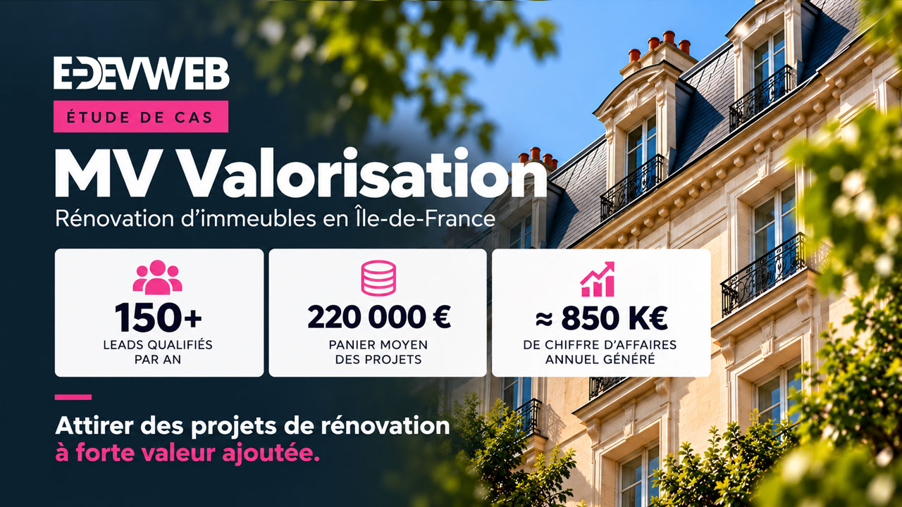Stratégie d'acquisition digitale MV VALORISATION